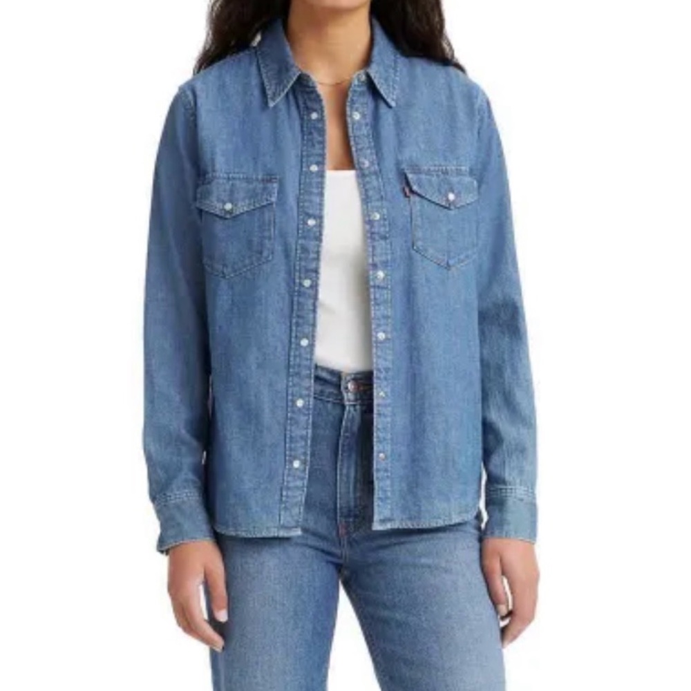 Levi’s Iconic Western / Denim Shirt XL - Picture 9 of 12